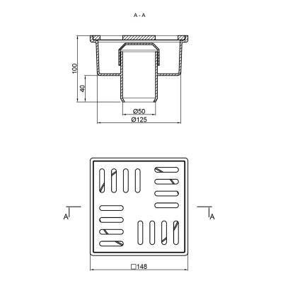 Будкрам купить Трап Lidz (WHI) 60 07 T001 01 вертикальный с пластиковой решеткой 150х150 Трап Lidz (WHI) 60 07 T001 01 вертикальный с пластиковой решеткой 150х150 2