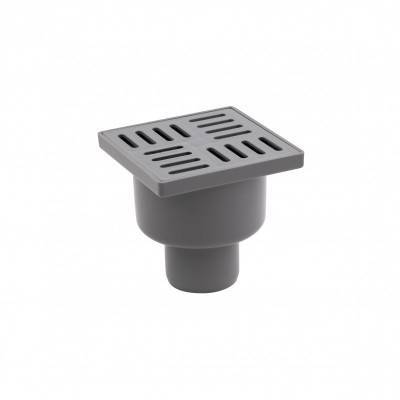 Будкрам купить Трап Lidz (WHI) 60 07 T001 00 вертикальный с пластиковой решеткой 100х100