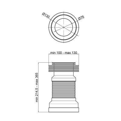 Будкрам купить Гибкая труба для унитаза Lidz (WHI) 60 01 G001 00 длина 450 мм Гибкая труба для унитаза Lidz (WHI) 60 01 G001 00 длина 450 мм 2