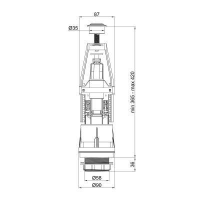 Будкрам купити Зливний механізм для унітазу Lidz (WHI) 60 02 K001 00 Зливний механізм для унітазу Lidz (WHI) 60 02 K001 00 2