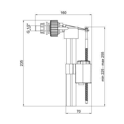 Будкрам купити Наповнювач для унітазу Lidz (WHI) 60 02 K002 01 з боковим підведенням Наповнювач для унітазу Lidz (WHI) 60 02 K002 01 з боковим підведенням 2