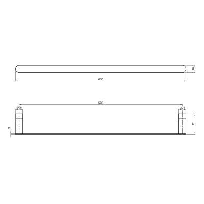 Будкрам купити Рушникотримач Qtap Drzak 7202103C Рушникотримач Qtap Drzak 7202103C 2