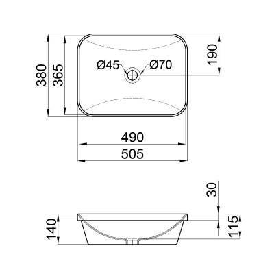 Будкрам купить Раковина Qtap Scorpio 500х380х145 White с донным клапаном QT1411K490W Раковина Qtap Scorpio 500х380х145 White с донным клапаном QT1411K490W 2