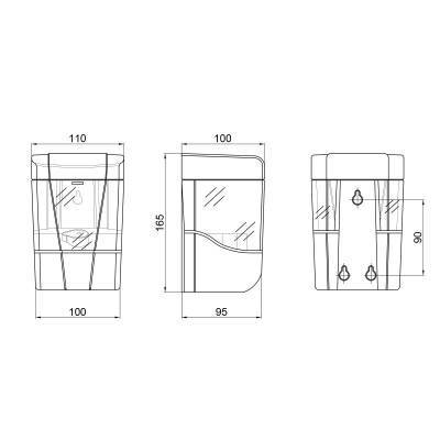 Будкрам купить Диспенсер для жидкого мыла Qtap Davcovac mydla DM600WP Диспенсер для жидкого мыла Qtap Davcovac mydla DM600WP 2