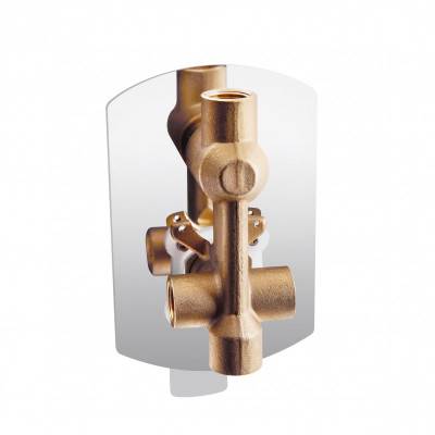 Будкрам купить Смеситель скрытого монтажа для душа Qtap Slavonice 6242103C на два потребителя Смеситель скрытого монтажа для душа Qtap Slavonice 6242103C на два потребителя 4