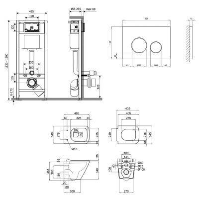 Будкрам купить Набор Qtap инсталляция 3 в 1 Nest QT0133M425 с панелью смыва круглой QT0111M11111SAT + унитаз с сиденьем Tern QT1733052ERW Набор Qtap инсталляция 3 в 1 Nest QT0133M425 с панелью смыва круглой QT0111M11111SAT + унитаз с сиденьем Tern QT1733052ERW 4