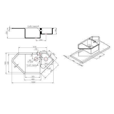 Будкрам купить Кухонная мойка Lidz с дополнительной чашей 1000x500/225 MAR-07 (LIDZMAR071000500225) Кухонная мойка Lidz с дополнительной чашей 1000x500/225 MAR-07 (LIDZMAR071000500225) 2