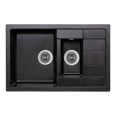 Будкрам купить Кухонная мойка с дополнительной чашей Lidz 780x495/200 BLM-14 (LIDZBLM14780495200)
