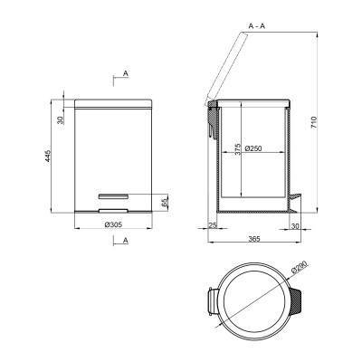 Будкрам купити Відро для сміття Lidz (MCR) 121.01.20 20 л Відро для сміття Lidz (MCR) 121.01.20 20 л 4