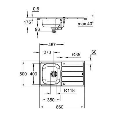 Будкрам купить Кухонная мойка Grohe Sink K200 31552SD1 Кухонная мойка Grohe Sink K200 31552SD1 4