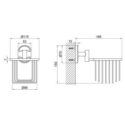 Будкрам купить Держатель для освежителя воздуха Lidz (CRM) 114.04.05 Держатель для освежителя воздуха Lidz (CRM) 114.04.05 4