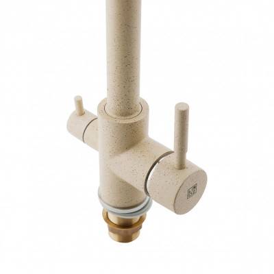 Будкрам купити Змішувач для кухні Lidz (BEI) Over 38 020 із підключенням до фільтра Змішувач для кухні Lidz (BEI) Over 38 020 із підключенням до фільтра 3