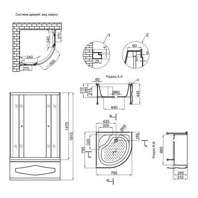 Будкрам купити Душова кабіна Lidz Latwa SC80x80.SAT.HIGH.TR, скло прозоре 4 мм Душова кабіна Lidz Latwa SC80x80.SAT.HIGH.TR, скло прозоре 4 мм 4