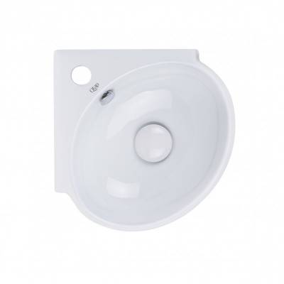 Будкрам купить Раковина Qtap Leo 390x365x130 White с донным клапаном QT11115010W