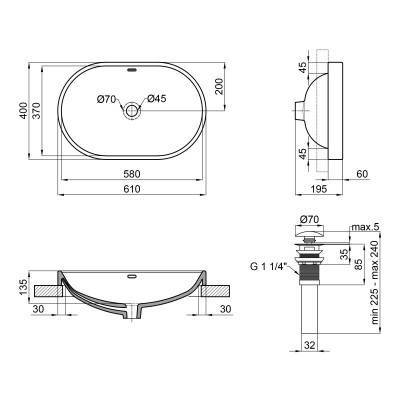 Будкрам купить Раковина Qtap Leo 590x400x170 White с донным клапаном QT11114028W Раковина Qtap Leo 590x400x170 White с донным клапаном QT11114028W 2