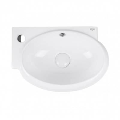 Будкрам купить Раковина Qtap Leo 430x290x140 White с донным клапаном QT11115011LW