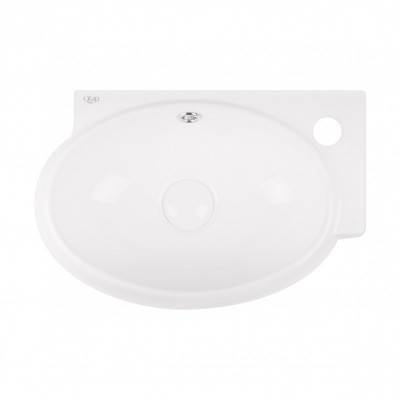 Будкрам купить Раковина Qtap Leo 430x290x140 White с донным клапаном QT11115011RW