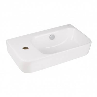 Будкрам купить Раковина Qtap Tern 450х260х155 White с донным клапаном QT17115117LW Раковина Qtap Tern 450х260х155 White с донным клапаном QT17115117LW 4