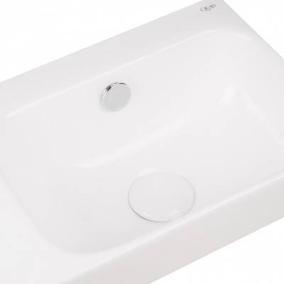 Будкрам купить Раковина Qtap Tern 450х260х155 White с донным клапаном QT17115117LW Раковина Qtap Tern 450х260х155 White с донным клапаном QT17115117LW 5