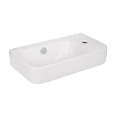 Будкрам купити Раковина Qtap Tern 450х260х155 White з донним клапаном QT17115117RW Раковина Qtap Tern 450х260х155 White з донним клапаном QT17115117RW 4