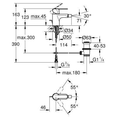 Будкрам купити Змішувач для біде Grohe Get 32885000 Змішувач для біде Grohe Get 32885000 4