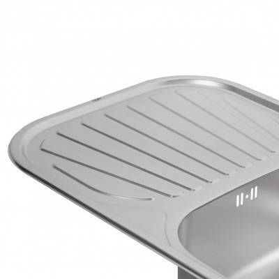 Будкрам купити Кухонна мийка Qtap 7448 0,8 мм Satin (QT7448SAT08) Кухонна мийка Qtap 7448 0,8 мм Satin (QT7448SAT08) 6