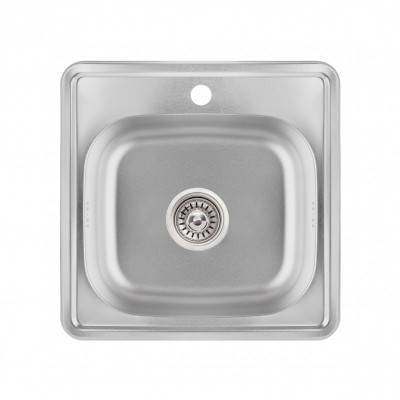 Будкрам купити Кухонна мийка Lidz 4848 0,6 мм Micro Decor (LIDZ4848MDDEC06)