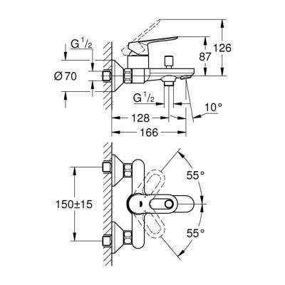 Будкрам купить Смеситель для ванны Grohe BauLoop 23603000 Смеситель для ванны Grohe BauLoop 23603000 4