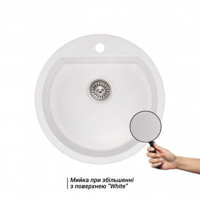 Будкрам купить Кухонная мойка Qtap CS D510 White (QTD510WHI650) Кухонная мойка Qtap CS D510 White (QTD510WHI650) 3