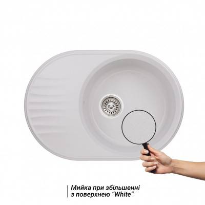 Будкрам купить Кухонная мойка Qtap CS 7451 White (QT7451WHI650) Кухонная мойка Qtap CS 7451 White (QT7451WHI650) 3