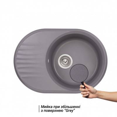 Будкрам купить Кухонная мойка Qtap CS 7451 Grey (QT7451GRE471) Кухонная мойка Qtap CS 7451 Grey (QT7451GRE471) 3