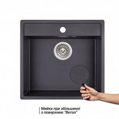 Будкрам купить Кухонная мойка Qtap CS 5250 Beton (QT5250BET502) Кухонная мойка Qtap CS 5250 Beton (QT5250BET502) 3