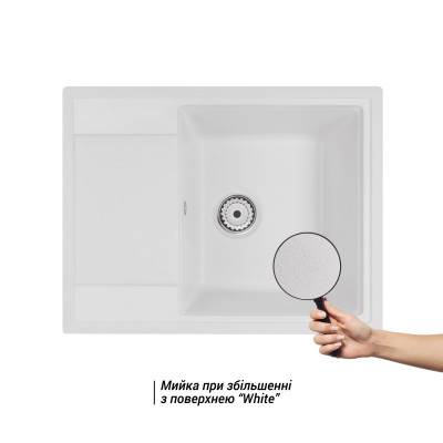 Будкрам купить Кухонная мойка Qtap CS 6450 White (QT6450WHI650) Кухонная мойка Qtap CS 6450 White (QT6450WHI650) 3