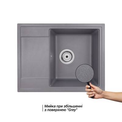 Будкрам купить Кухонная мойка Qtap CS 6450 Grey (QT6450GRE471) Кухонная мойка Qtap CS 6450 Grey (QT6450GRE471) 3