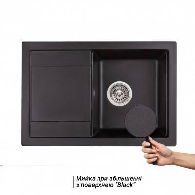 Будкрам купить Кухонная мойка Qtap CS 7449 Black (QT7449BLA404) Кухонная мойка Qtap CS 7449 Black (QT7449BLA404) 3