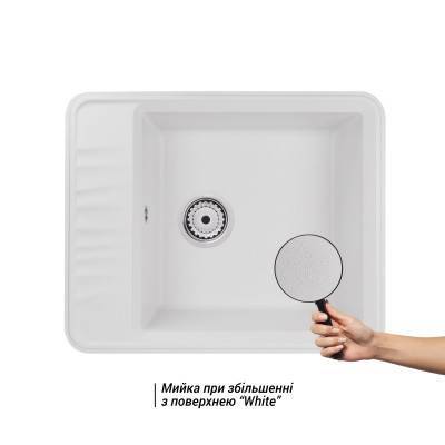 Будкрам купить Кухонная мойка Qtap CS 6250 White (QT6250WHI650) Кухонная мойка Qtap CS 6250 White (QT6250WHI650) 3