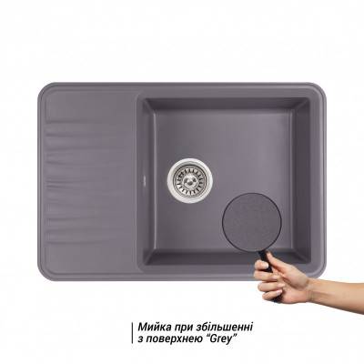 Будкрам купить Кухонная мойка Qtap CS 7440 Grey (QT7440GRE471) Кухонная мойка Qtap CS 7440 Grey (QT7440GRE471) 3
