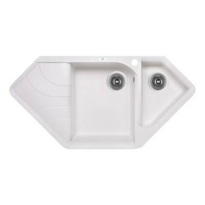 Будкрам купить Кухонная мойка с дополнительной чашей Lidz 1000x500/225 WHI-01 (LIDZWHI011000500225)