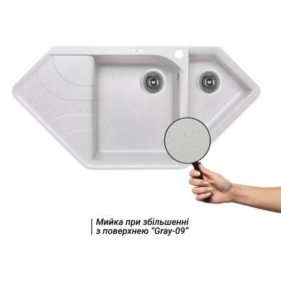 Будкрам купить Кухонная мойка с дополнительной чашей Lidz 1000x500/225 GRA-09 (LIDZGRA091000500225) Кухонная мойка с дополнительной чашей Lidz 1000x500/225 GRA-09 (LIDZGRA091000500225) 3