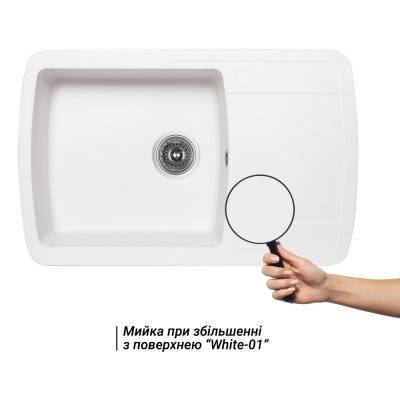 Будкрам купить Кухонная мойка Lidz 770x490/200 WHI-01 (LIDZWHI01770490200) Кухонная мойка Lidz 770x490/200 WHI-01 (LIDZWHI01770490200) 3