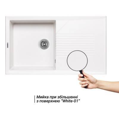 Будкрам купить Кухонная мойка Lidz 860х500/240 WHI-01 (LIDZWHI01860500240) Кухонная мойка Lidz 860х500/240 WHI-01 (LIDZWHI01860500240) 3