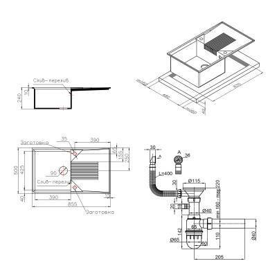 Будкрам купить Кухонная мойка Lidz 860х500/240 BLM-14 (LIDZBLM14860500240) Кухонная мойка Lidz 860х500/240 BLM-14 (LIDZBLM14860500240) 2