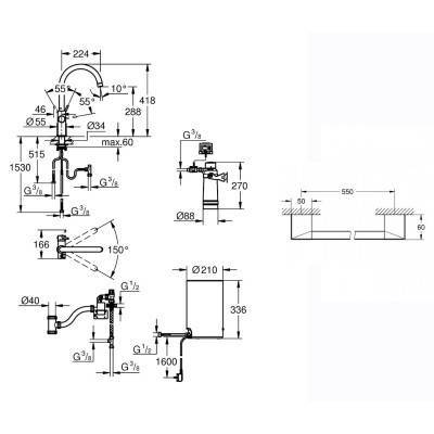 Будкрам купити Набір Grohe змішувач для кухні з бойлером Red Duo 30083001 M-size + полотенцетримач Selection Cube 40807000 Набір Grohe змішувач для кухні з бойлером Red Duo 30083001 M-size + полотенцетримач Selection Cube 40807000 2
