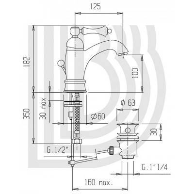 Будкрам купить Bianchi Liberty LVBLIB2013#034IMORO умывальник высокий Bianchi Liberty LVBLIB2013#034IMORO умывальник высокий 2