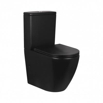 Будкрам купить Унитаз-компакт Qtap Robin безободковый с сиденьем Soft-close QT13222141ARMB