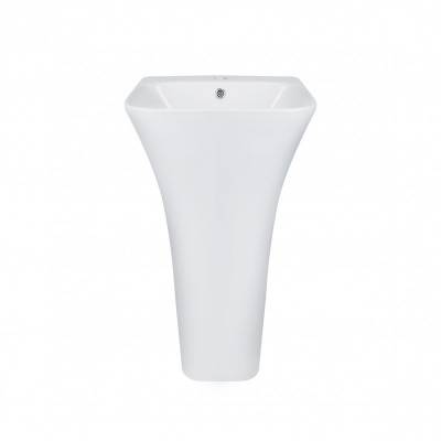 Будкрам купить Раковина напольная моноблок Qtap Crow 450x435x835 White с донным клапаном QT0511G315W