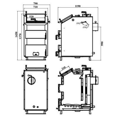 Будкрам купити Котел твердопаливний сталевий Thermo Alliance Vulcan Up VUSFW 35 Котел твердопаливний сталевий Thermo Alliance Vulcan Up VUSFW 35 2