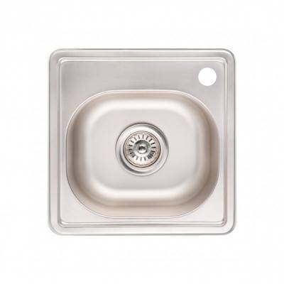 Будкрам купити Кухонна мийка Lidz 3838 0,6 мм Micro Decor (LIDZ3838MDEC06)