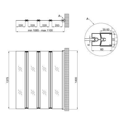 Будкрам купить Штора на ванну Qtap Gemini WHI401114RP6 стекло Pear 6 мм, 110x140 см Штора на ванну Qtap Gemini WHI401114RP6 стекло Pear 6 мм, 110x140 см 2