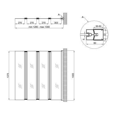 Будкрам купить Штора на ванну Qtap Gemini WHI401314RP6 стекло Pear 6 мм, 130x140 см Штора на ванну Qtap Gemini WHI401314RP6 стекло Pear 6 мм, 130x140 см 2
